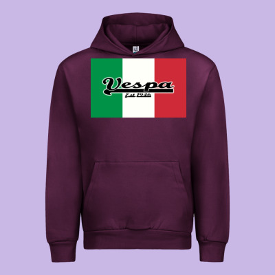 Vespa Motorcycle Urban Hoodie Designed By Artisfamous