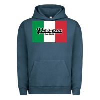 Pigment Midnight Navy vespa motorcycle Urban Hoodie - artisFamous