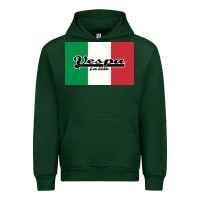 Forest Green vespa motorcycle Urban Hoodie - artisFamous