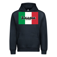 Navy vespa motorcycle Urban Hoodie - artisFamous
