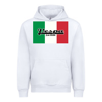 White vespa motorcycle Urban Hoodie - artisFamous