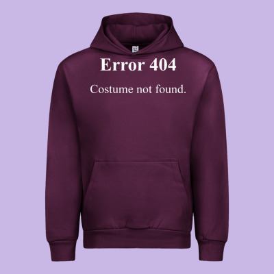 404 Costume Not Found In White Version Urban Hoodie Designed By Artisfamous