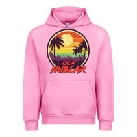 Fuchsia Pink isla nublar holiday Urban Hoodie - artisFamous