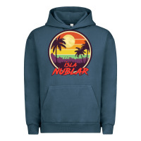 Pigment Midnight Navy isla nublar holiday Urban Hoodie - artisFamous
