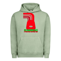 Pigment Oil Green fu manchu Urban Hoodie - artisFamous