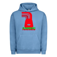 Pigment Pebble Blue fu manchu Urban Hoodie - artisFamous