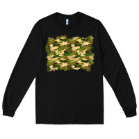 Black camouflage background Long Sleeve Tee - BundleAndBundleShop