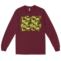 Burgundy camouflage background Long Sleeve Tee - BundleAndBundleShop