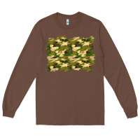 Chestnut camouflage background Long Sleeve Tee - BundleAndBundleShop