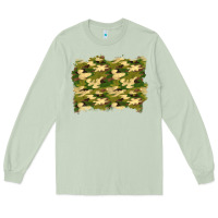 Matcha camouflage background Long Sleeve Tee - BundleAndBundleShop