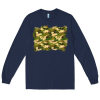 Navy camouflage background Long Sleeve Tee - BundleAndBundleShop