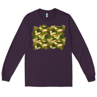 Plum camouflage background Long Sleeve Tee - BundleAndBundleShop