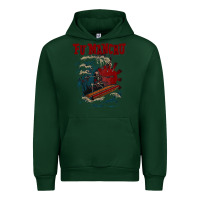 Forest Green fu manchu Urban Hoodie - artisFamous