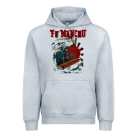 Heather Grey fu manchu Urban Hoodie - artisFamous