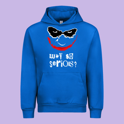 Why So Serious Urban Hoodie Designed By Artisfamous