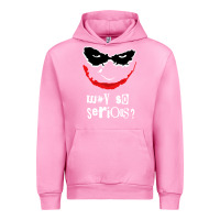 Fuchsia Pink why so serious Urban Hoodie - artisFamous