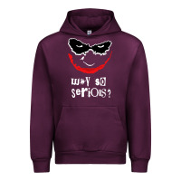 Mauve Wine why so serious Urban Hoodie - artisFamous