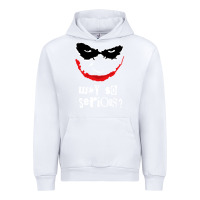 White why so serious Urban Hoodie - artisFamous