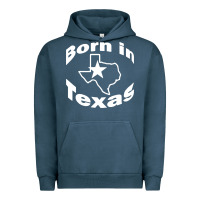 Pigment Midnight Navy born in texas Urban Hoodie - artisFamous