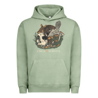 Pigment Oil Green Circa Survive Urban Hoodie - artisFamous