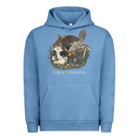 Pigment Pebble Blue Circa Survive Urban Hoodie - artisFamous