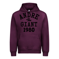 Mauve Wine andre the giant 1980 Urban Hoodie - artisFamous