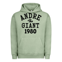 Pigment Oil Green andre the giant 1980 Urban Hoodie - artisFamous