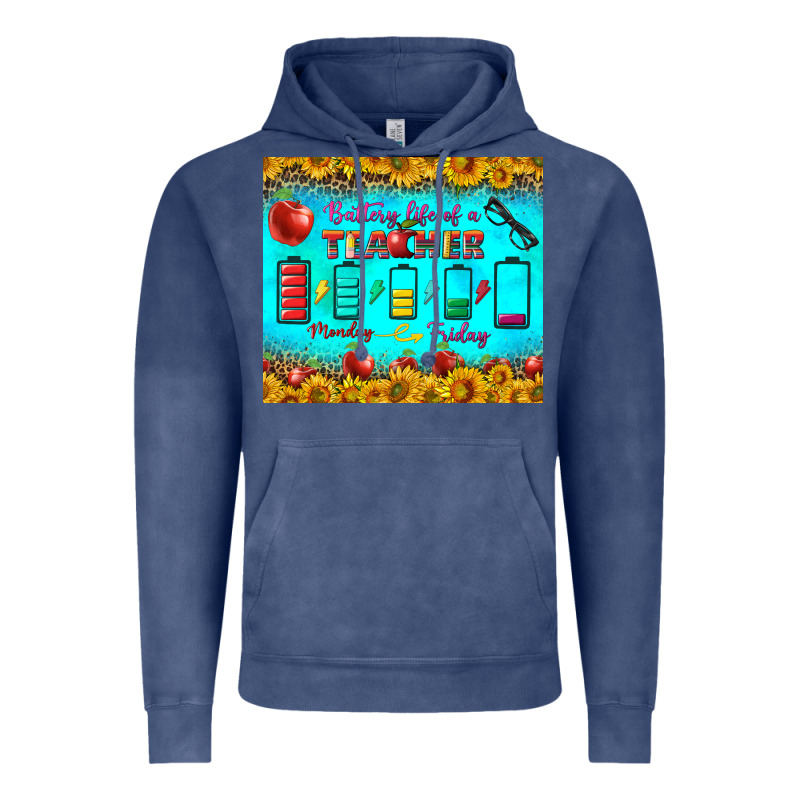 Battery Life Of A Teacher Tumbler Vintage Hoodie by BundleAndBundleShop | Teevron