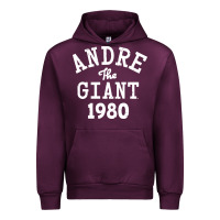 Mauve Wine andre the giant 1980 Urban Hoodie - artisFamous