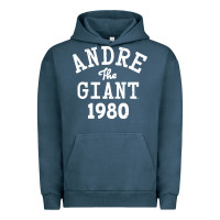 Pigment Midnight Navy andre the giant 1980 Urban Hoodie - artisFamous