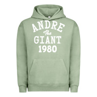 Pigment Oil Green andre the giant 1980 Urban Hoodie - artisFamous