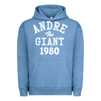 Pigment Pebble Blue andre the giant 1980 Urban Hoodie - artisFamous
