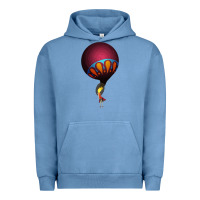 Pigment Pebble Blue Circa Survive Urban Hoodie - artisFamous