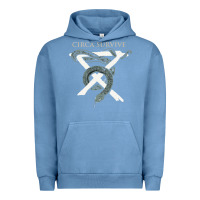 Pigment Pebble Blue Circa Survive Urban Hoodie - artisFamous