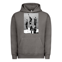 Pigment Tornado black power black fist 1968 olympics Urban Hoodie - artisFamous