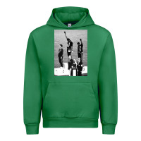 Emerald black power black fist 1968 olympics Urban Hoodie - artisFamous