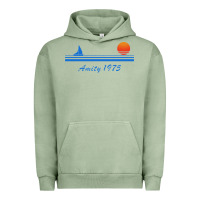 Pigment Oil Green amity island 1975 Urban Hoodie - artisFamous