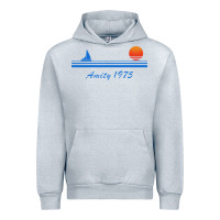 Heather Grey amity island 1975 Urban Hoodie - artisFamous