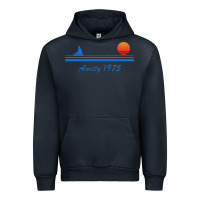 Navy amity island 1975 Urban Hoodie - artisFamous