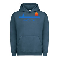 Pigment Midnight Navy amity island 1975 Urban Hoodie - artisFamous