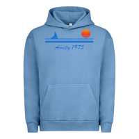 Pigment Pebble Blue amity island 1975 Urban Hoodie - artisFamous