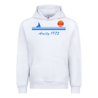 White amity island 1975 Urban Hoodie - artisFamous