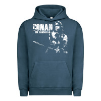 Pigment Midnight Navy conan the barbarian vintage Urban Hoodie - artisFamous
