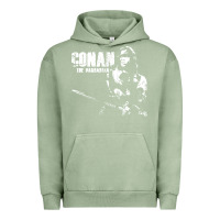 Pigment Oil Green conan the barbarian vintage Urban Hoodie - artisFamous