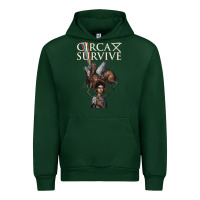 Forest Green Circa Survive Urban Hoodie - artisFamous
