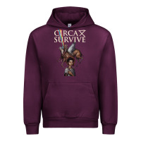 Mauve Wine Circa Survive Urban Hoodie - artisFamous