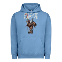 Pigment Pebble Blue Circa Survive Urban Hoodie - artisFamous