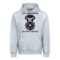 Heather Grey air force security forces Urban Hoodie - artisFamous