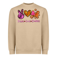 Mushroom peace love cookies Heavyweight Sweatshirt - AdoDesignShop