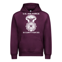 Mauve Wine air force security forces Urban Hoodie - artisFamous